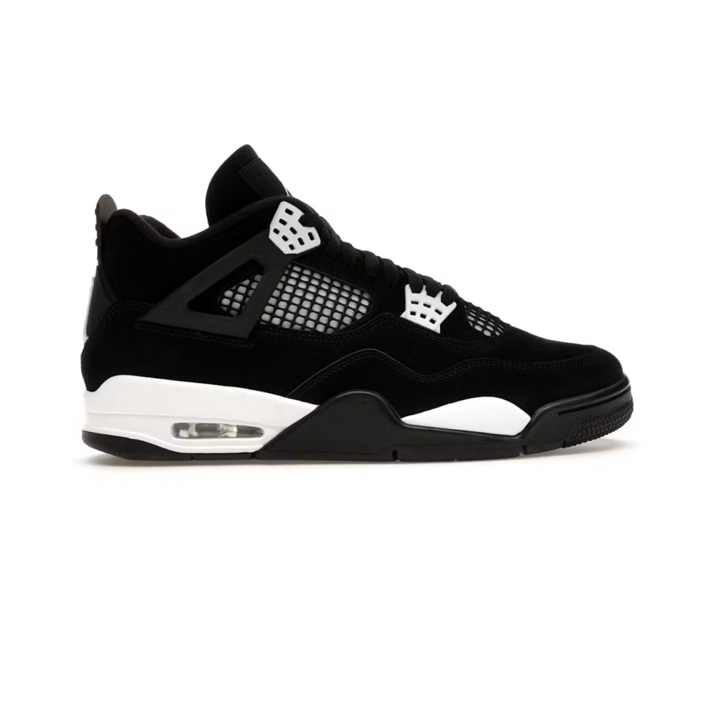 Jordan Black and White High-Top Sneakers with Air Cushioning